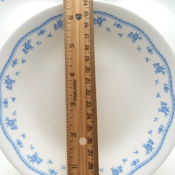 3 Corelle Plates Morning Blue Bread Butter Salad Luncheon Dessert Cornflower VTG - Picture 3 of 6